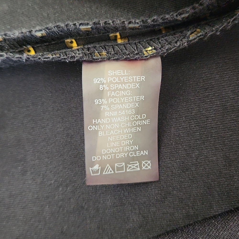 Calvin Klein Black Gold Sheath Pencil Dress 14 - Picture 11 of 15